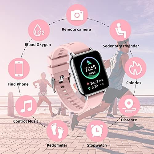 Cillso Smart Watch, Fitness Tracker 1.69" Touch Screen Fitness Watch with Heart Rate Sleep Monitor, IP68 Waterproof Smart Watch for Women Men Activity Trackers Step Counter Smartwatch for iOS Android