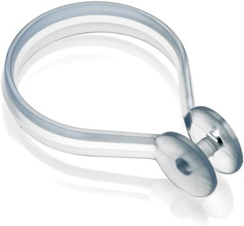 Croydex Clear Shower Curtain Button Rings, Pack of 12, Clear,33mm