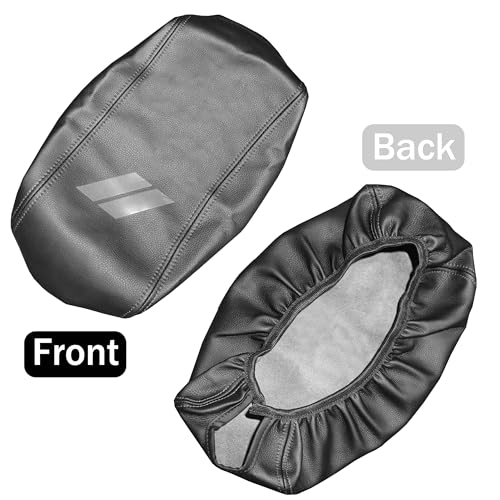 YOSRTER for Dodge Durango Accessories 2021 2022 2023 2024 2025 2026 Center Console Armrest Cover Interior Box Anti-Scratch Leather Central Armrest Decoration (Gray Stitches) by YOSRTER - Image 6