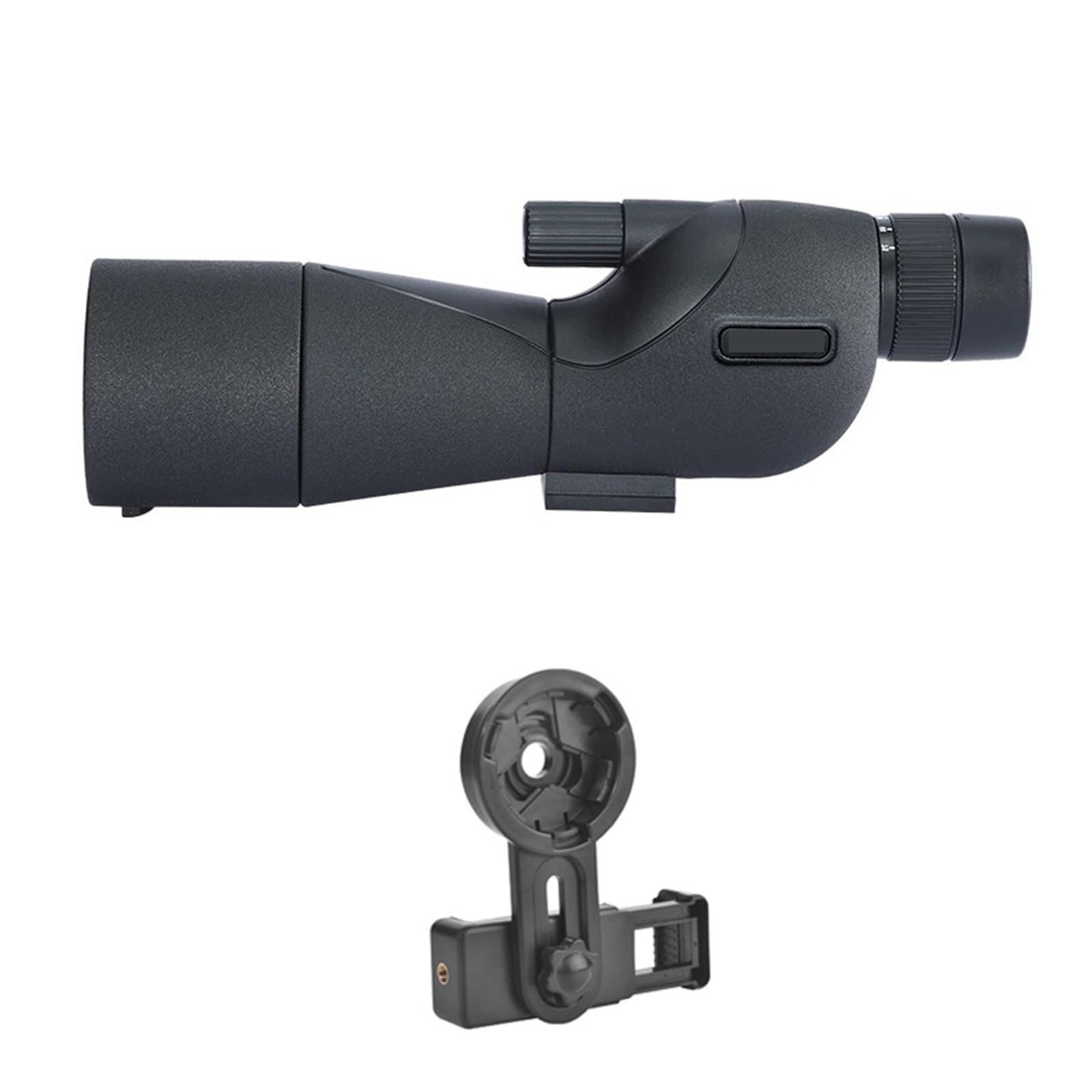 25-75x60mm HD Luneta Obiektyw ED Potężny Monokularowy Teleskop Z Powiększeniem Bak4 Pryzmat Na Zewnątrz Camping Obserwacja Ptaków Strzelanie PrzenośNy I Lekki(Black with clip)