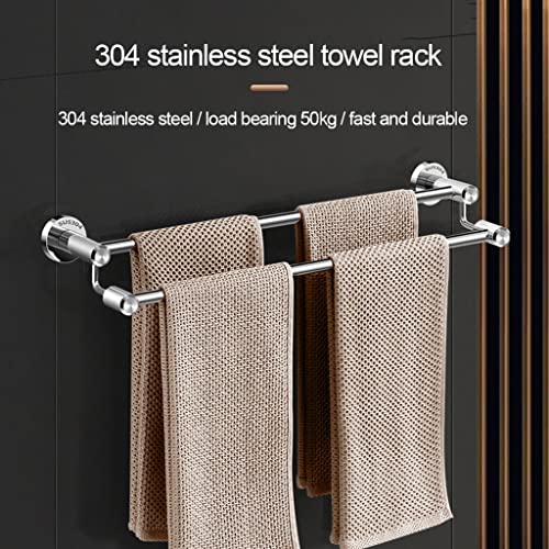 Prettiee Bathroom Towel Holder Rack Wall Mounted Kitchen Hanger Organizer 60cm Modern (60cm a) - Image 3