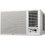 LG 23,000 BTU Window Air Conditioner with Supplemental Heat, Cools 1,440 Sq.Ft. (36' x 40' Room Size), Electronic Controls with Remote, 2 Cooling, Heating & Fan Speeds, Slide In-Out Chassis, 230/208V