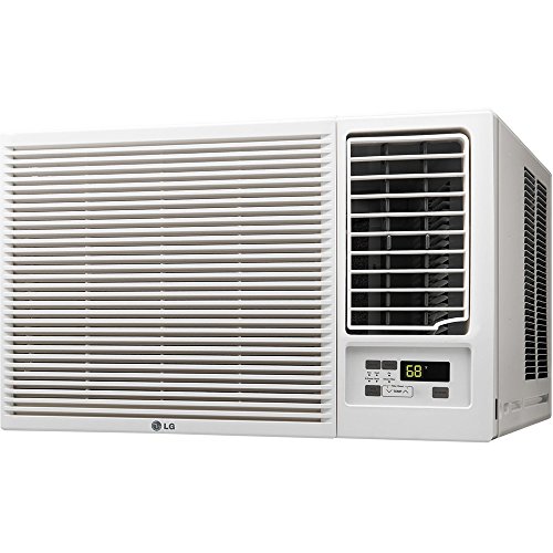 LG 23,000 BTU Window Air Conditioner with Supplemental Heat, Cools 1,440 Sq.Ft. (36' x 40' Room Size), Electronic Controls with Remote, 2 Cooling, Heating & Fan Speeds, Slide In-Out Chassis, 230/208V