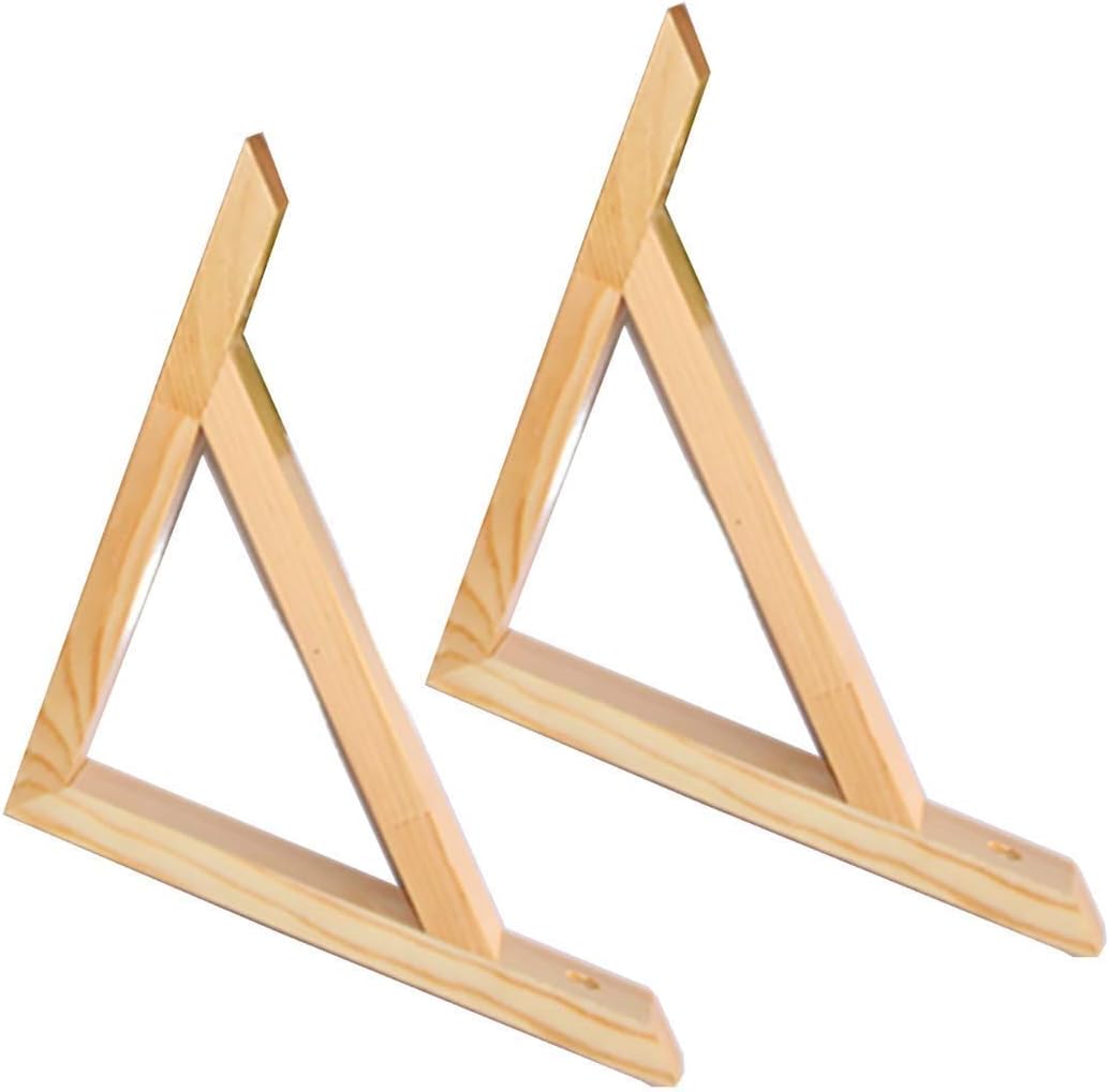 Supports Shelves Wall,Corner Bracket,L Shape Wood Brackets Shelf Brace Wall Mounted Supporter, 90 Degree Angle Shelf Bracket with Screws, 2Pcs (Size : 20 * 20cm) (Size : 15 * 15cm)