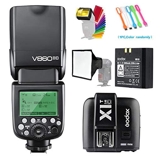 GODOX V860II-C E-TTL High-Speed Sync 1/8000s 2.4G GN60 Li-ion Battery Camera Flash Speedlite