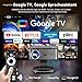Beamer 4K【1500 ANSI & Google TV/Autofokus】 Full HD 1080P 38000 Lumen XIWBSY Smart Beamer mit WiFi 6, Bluetooth 5.3, HDR10, Sprachassistent, Heimkino & Outdoor Projektor