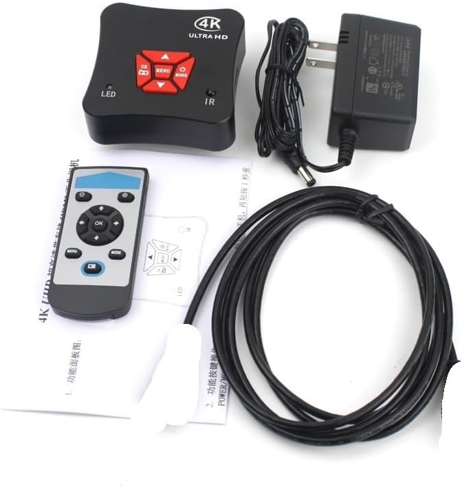 実験室用顕微鏡スライド 38MP 4K 1080P HDMI USB ビデオ顕微鏡カメラ 10-130X ズーム C マウントレンズ