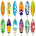18pcs Surfboard Centerpiece Sticks Summer Surfing Birthday Party Decorations Surf Surfboard Theme Party Table Toppers for Surfer Birthday Party Summer Beach Party Baby Shower Supplies