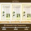 TETOTE-Espejo-de-bano-LED-con-luces-frontal-y-retroiluminado-espejo-de-tocador-antivaho-regulable-3-colores-blancocalidonatural-montaje-en-pared-horizontalvertical TETOTE Espejo de baño LED con luces frontal y retroiluminado, espejo de tocador antivaho, regulable, 3 colores blanco/cálido/natural, montaje en pared (horizontal/vertical)