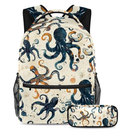 Sac d'école avec trousse fini le manque de place avec ce sac à dos pieuvre grande capacité