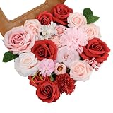SwanMoon Artificial Flowers Combo Box Set, Spring...