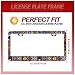 【2Pcs】 Mexican Tiles License Plate Frames Mandala Boho License Plate Frame Car Universal Stainless Steels Accessories Cars Decor with 2 Holes and Screws Fits Standard US Vehicles Size: 12.2 x 6 Inches