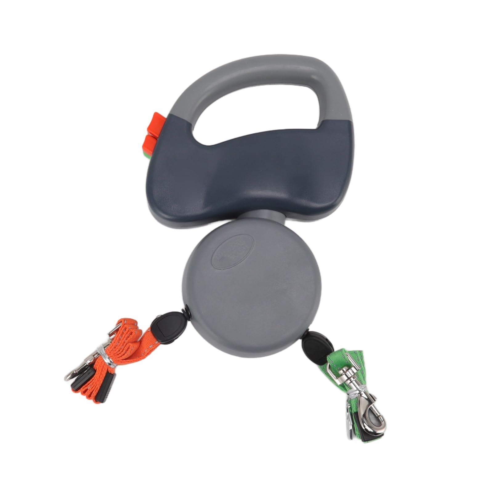 Generic Laisse en Corde Rétractable Durable pour Chien avec Système de Verrouillage à Une Main pour Promener Deux Chiens, visibilité Nocturne, Accessoire Double Laisse de 3 Mètres (Gray)