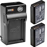 BM Premium 2-Pack of LP-E10 Batteries and Battery Charger for Canon EOS Rebel T3, T5, T6, T7, T100, Kiss X50, Kiss X70, EOS 1100D, EOS 1200D, EOS 1300D, EOS 2000D, EOS 4000D Cameras