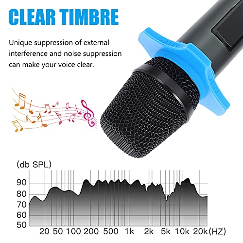 ARTIBETTER 1 Conjunto Handheld Microfone Dinâmico Karaoke de Microfone Fio Com Receptor Recarregável