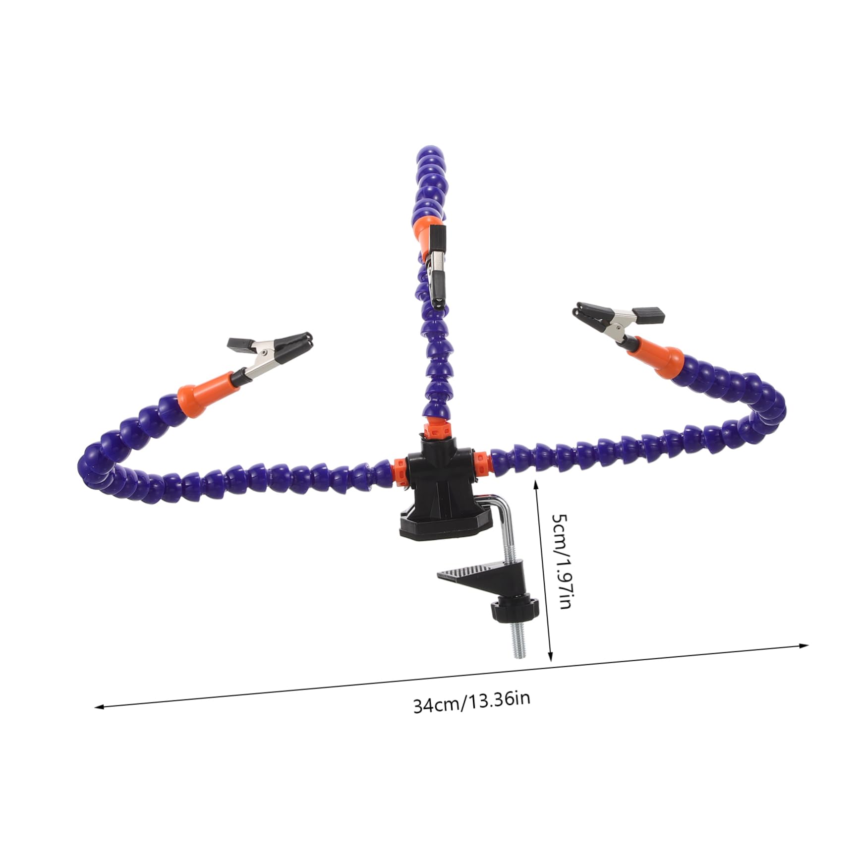 SEWACC Professional Soldering Third Hand Tool Flexible Arms Universal Clamp for Repair