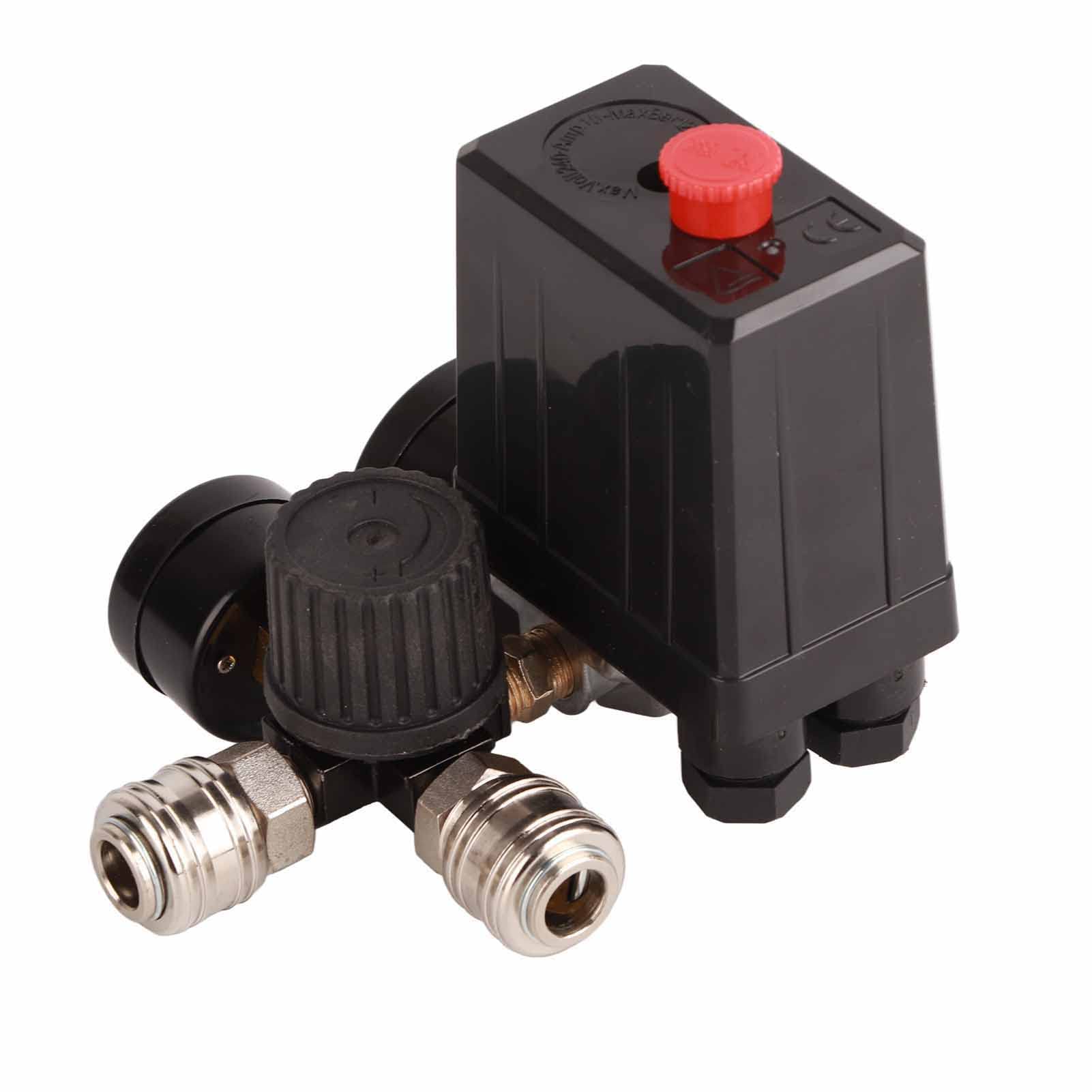 Regolatore Pressione per Compressore 1/4 Pollice 90-120PSI, 220V