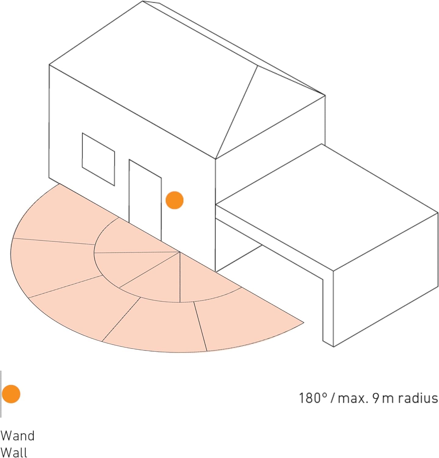 Steinel Detector de Movimiento IS 180 Digi HD COM1 Antracita | detección de 180°, alcance de 9 m, detección de 9 zonas, interconexión inteligente mediante app