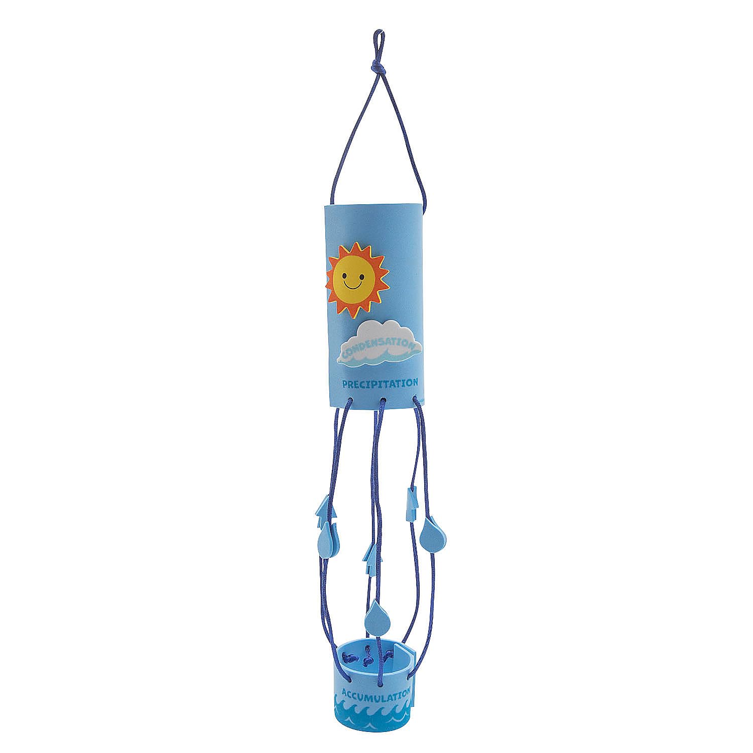 Fun Express Water Cycle Windsock Craft Kit - Makes 12