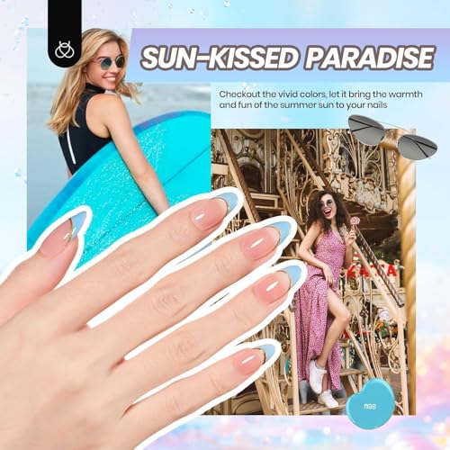 Image of Beetles 32 Colors Gel Nail Kit with U V Light -54 Pcs Nails Kit for Beginners with Everything Included Base Matte & Glossy Top Coat Soak Off Home Salon Manicure Starter Gifts for Teen Girls Women