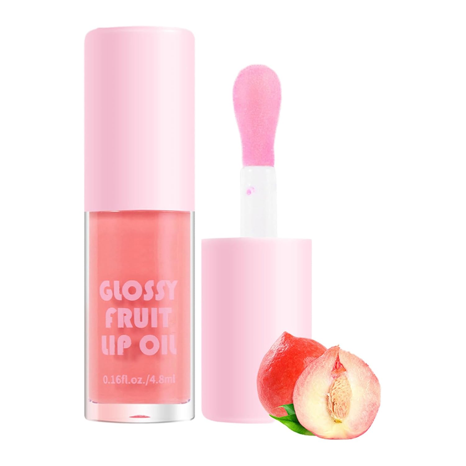 Hansber Thermochromic Tinted Lip Oil, 1 Pc, Fruit Flavor, Glass-Look Shine, Plumping Glaze Color 13 One Size
