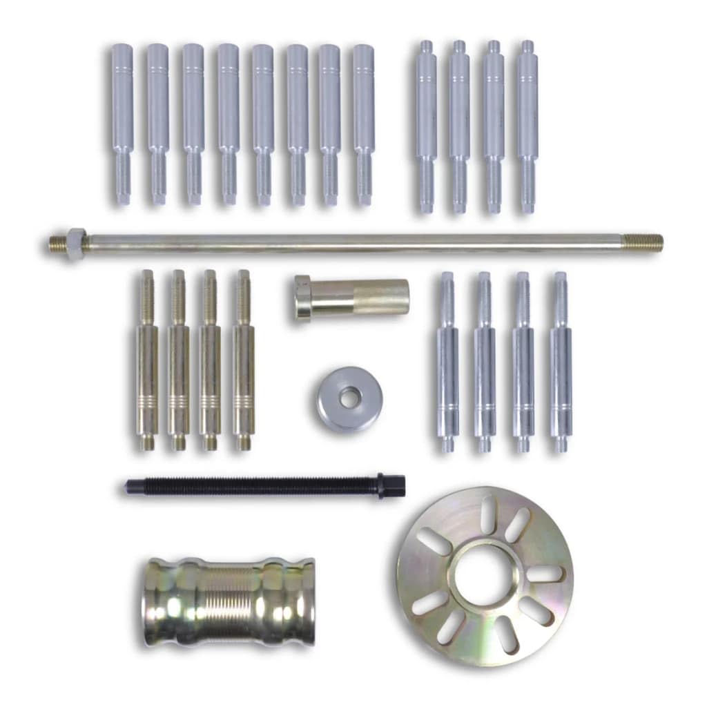Set di 30 estrattori per mozzi delle ruote, resistenti, con valigetta per auto, officina, professionale e fai da te, adatto per montaggio, riparazione, manutenzione, smontaggio, meccanica