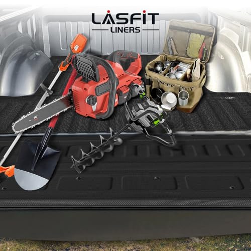 Image of LASFIT Truck Tailgate Mat 2020-2026 for Chevrolet Chevy Silverado & GMC Sierra 2500HD /3500HD (Not Fit MultiPro Tailgate), All Weather TPE Tailgate Protector for Chevrolet Accessories