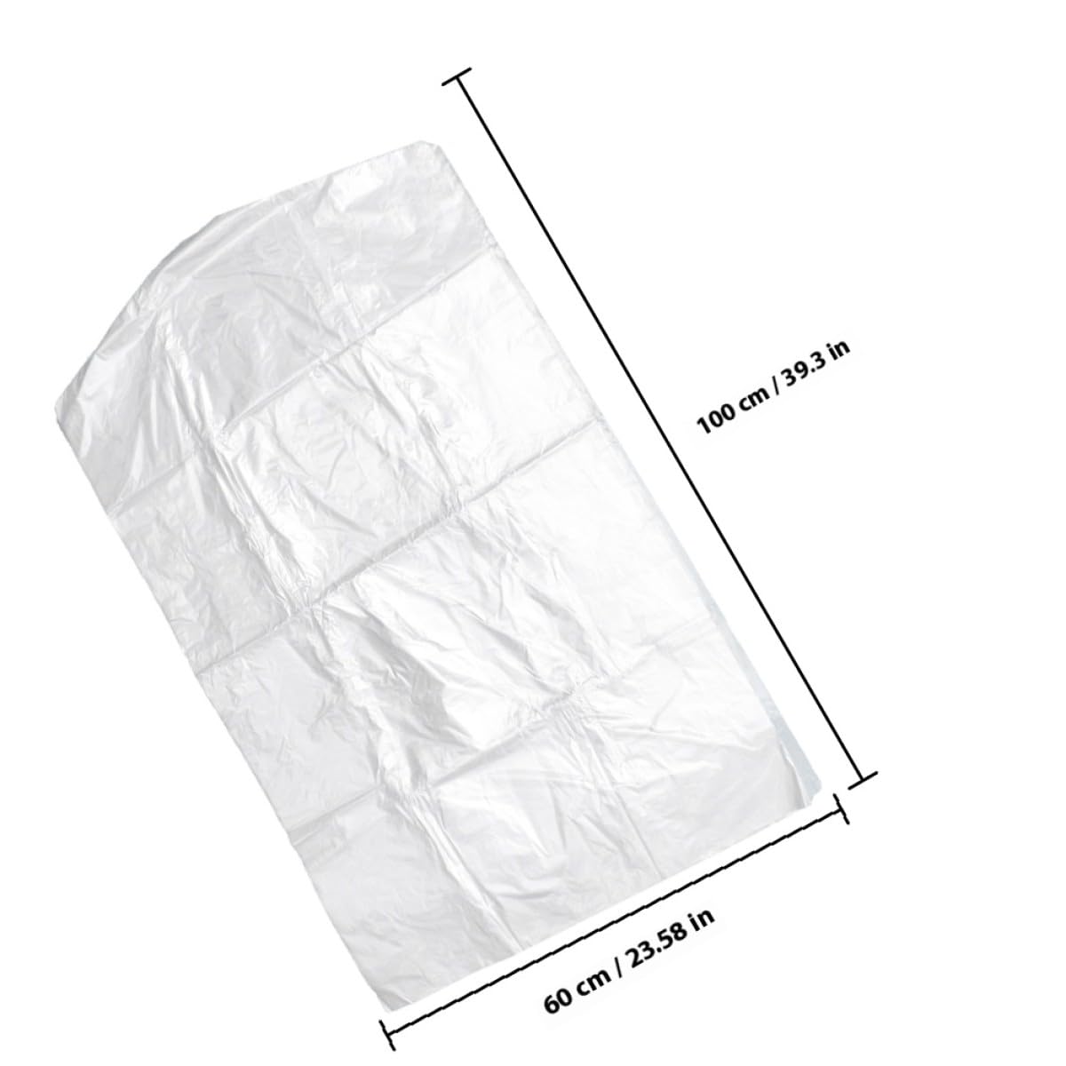 Operitacx 100 Stück Kleidersäcke aus Transparentem Pp für Kleidung zum Aufhängen Leicht und Portabel 60x100cm Schutz vor Staub und Schmutz im Haushalt oder Geschäft