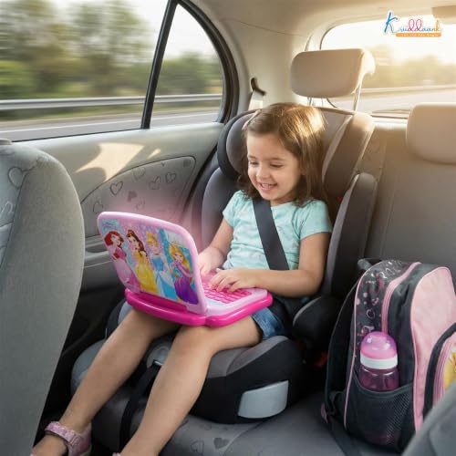 Image of Educational Toy Laptop for Kids - LTS Princess Theme Learning Computer with Alphabet, Numbers, Music & Phonics - Fun Interactive Pre-School Educational Birthday Gift for Girls Ages 3+(Pink)