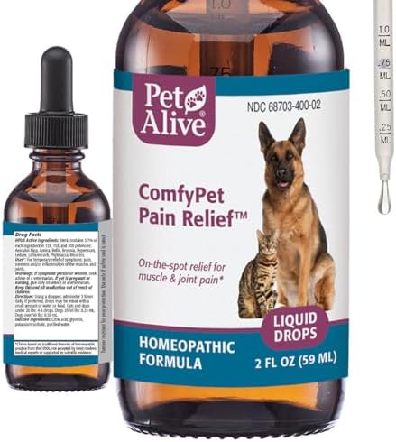 PetAlive ComfyPet Alívio da dor – Fórmula homeopática natural par...