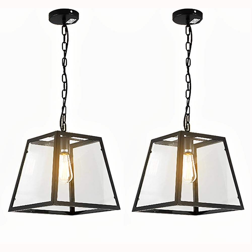 Suspension industrielle en verre pour illuminer votre îlot de cuisine