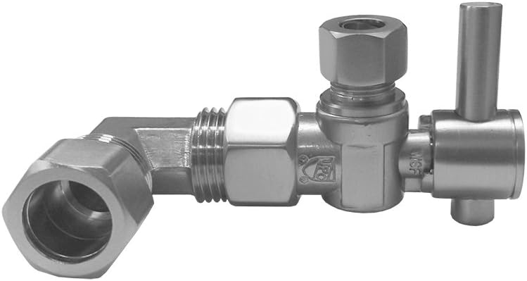 Jaclo 616-2-SKT-SN Skirted Toilet Supply Valve, Satin Nickel