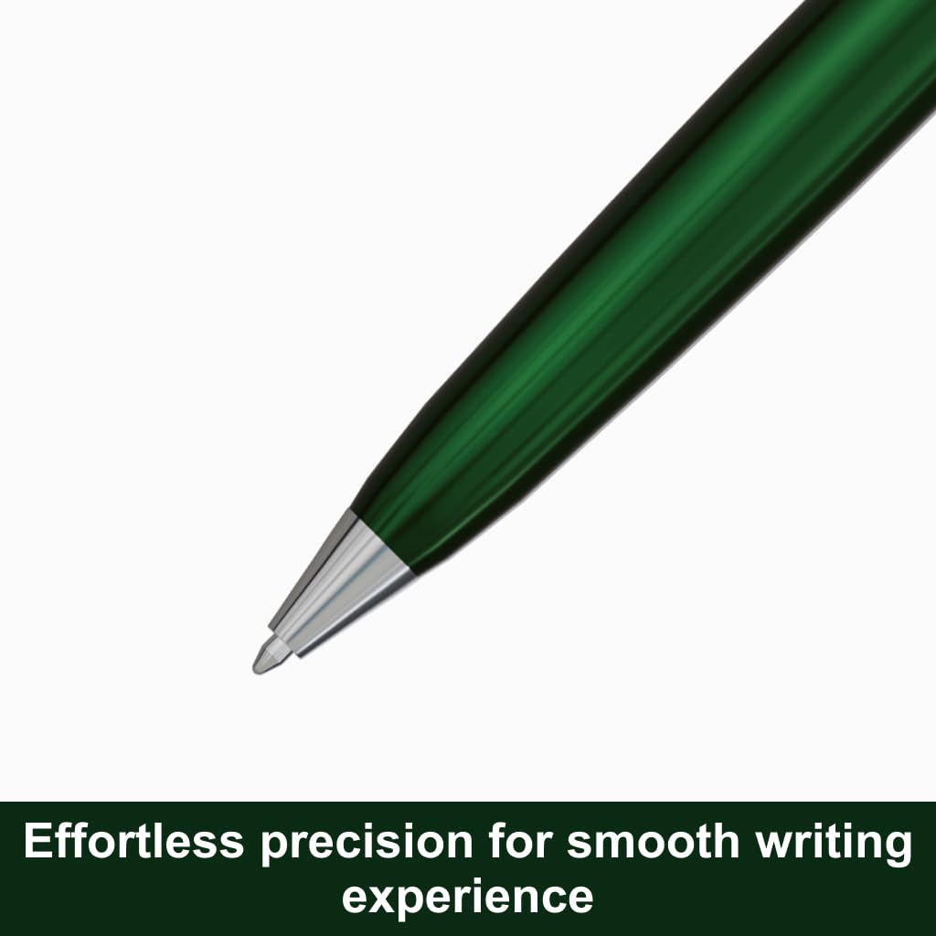 Monteverde Penna a sfera USA Aldo Domani, verde – squisita penna di lusso per uomini e donne – perfetta per ufficio, lavoro, scuola, regali, diario, autografi