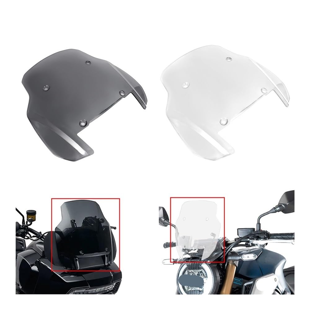 Estensione parabrezza Per Moto, Fumé/trasparente, 11", Deflettore | Per Moto, Fumé/trasparente, 11", Deflettore In Plastica ABS Per Pan America 1250 1250S ADV 2021-2022
