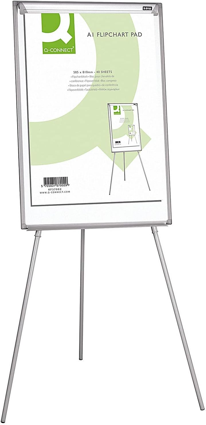 Q-Connect Plain Flipchart Pad A1 40 Sheet, Pack of 5