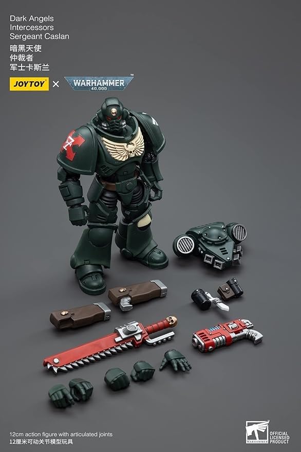 JoyToy Warhammer 40K: Dark Angels Sergeant Caslan 1:18 Scale