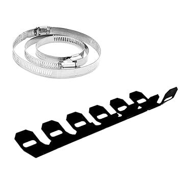 MAXBELL 25cm Exhaust Pipe Protector Guard Heat Shield for 2 Stroke Motorcycle Black