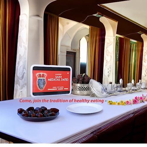 Image of MARKSTOR Saudi Medjoul Dates - 250 Grams - 'A Plus' Grade, Jumbo Size, Naturally Sweet Khajoor /Khajur - No Additives, Non-Gmo, Gluten-Free, Vegan - Perfect Healthy Snack & Sugar Alternative,Dried