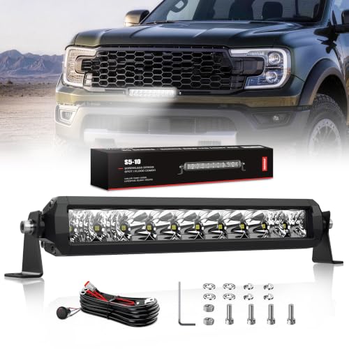 4WDKING Slim LED Light Bar 12 Inch with DT Combo...