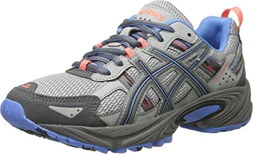 ASICS Women's Gel-Venture 5 Trail Runner, Silver Grey/Carbon/Dutch Blue, 11.5