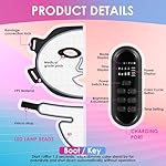 Red-Light-Therapy-for-Face and Neck, 7 Colors LED Facial Light Therapy Mask - Birthday, Christmas, Mothers Day, Valentines Day, Self Care Gifts for Her Women Mom Best Friend Wife Teacher (Black) - Image 4