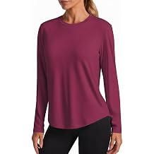 PINSPARK Soft Workout Tops for Women Long Sleeve Athletic Hiking Shirts