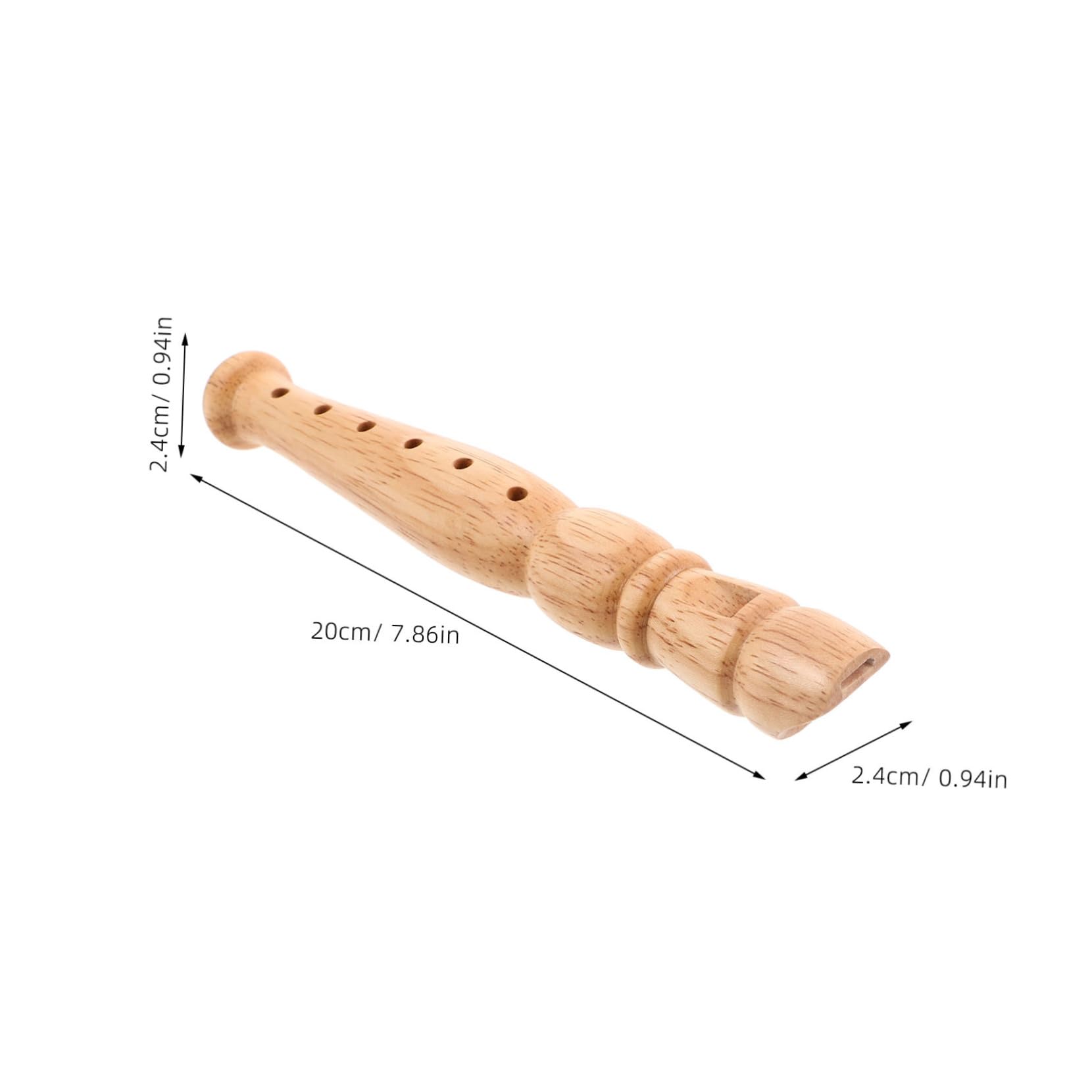INOOMP Wooden Recorder for Beginner Flute Instrument for Easy to Durable Wood Design for and Outdoor