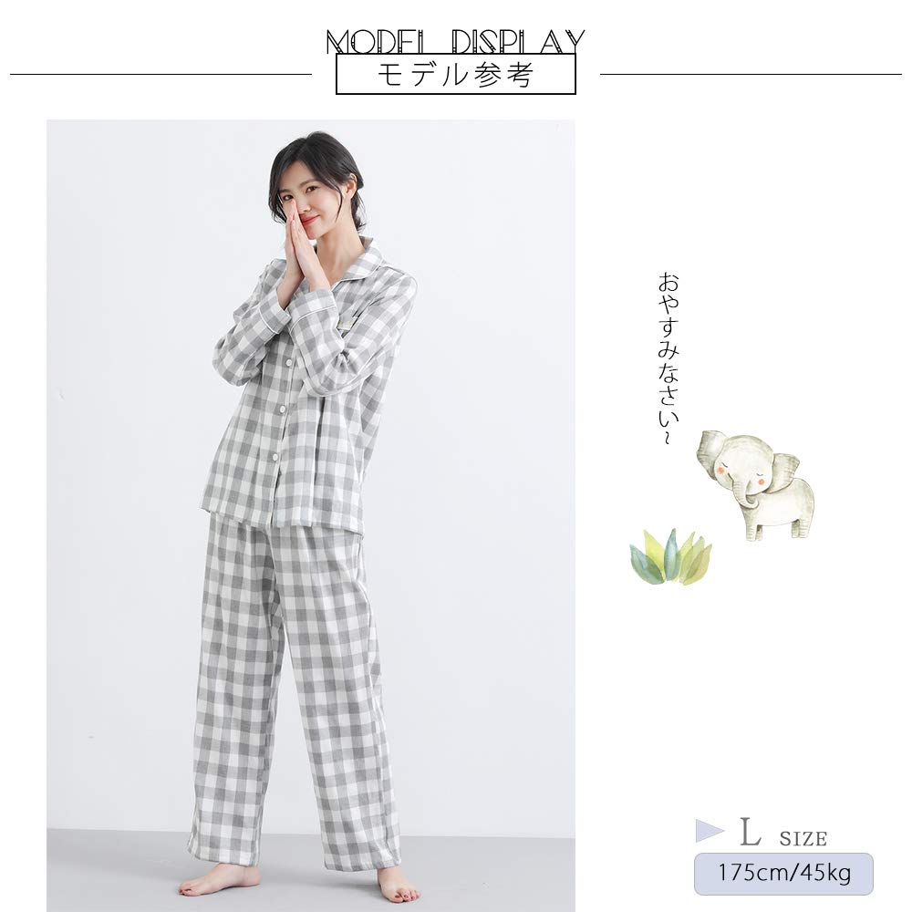 リーガル 長袖・長ズボン パジャマ M レディース Amazon | [SISOFTLY] シソフトリー パジャマ レディース 綿100
