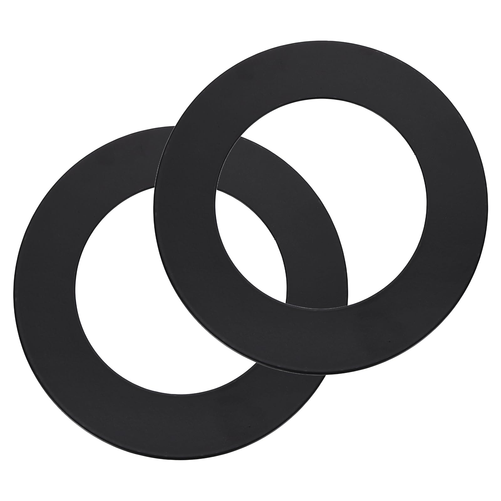 sourcing map 3 Pack Goof Rings for 3" Recessed Lights, 2.3" ID 4.7" OD Steel Flat Goof Trim Ring Can Light Cover Plate Flush Mount Can Converter for Ceiling Wall Hole Decorative, Matte Black