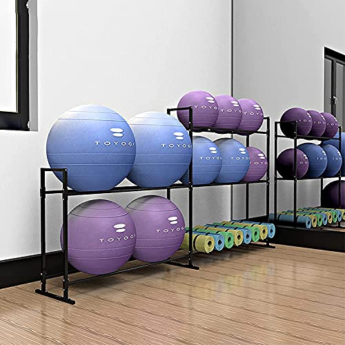 Support en acier noir durable pour équipement de gym et studio de yoga - 6
