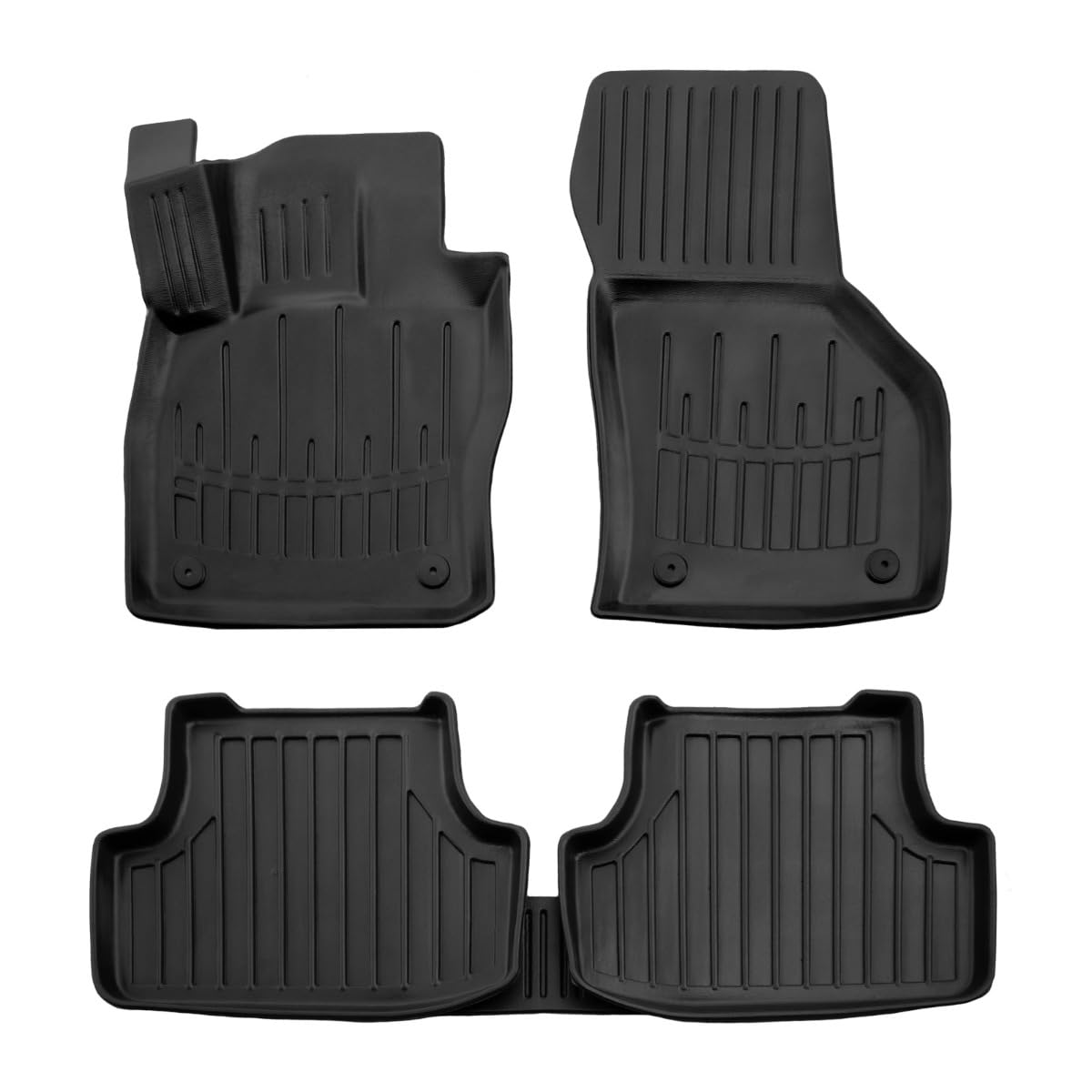 Tappetini Auto In Gomma Per Volkswagen Golf 7 - 4 Pezzi, Neri, Antiscivolo, Inodori - Foto 8