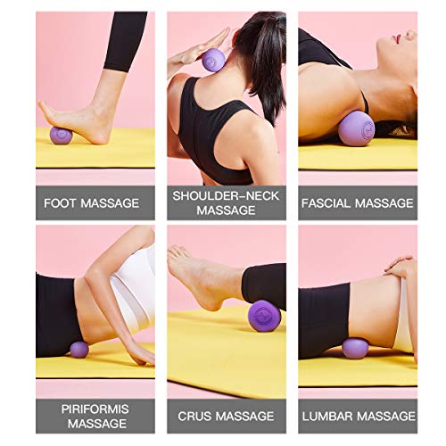 Fitzelar Massage Lacrosse Balls For Myofascial Release , Sgs Certification, Massage Deep Tissue For Back And Shoulder, Trigger Point Therapy, Muscle Knots , Relieving Muscle Pain, Yoga Ball For Feet #TOP6