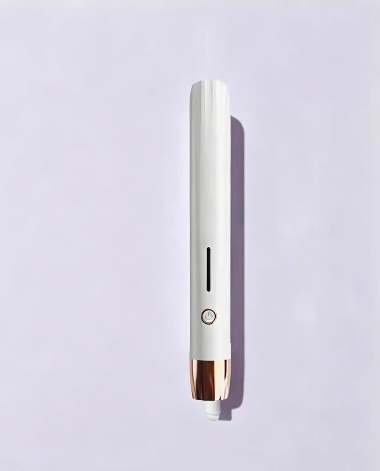 White Mini Fluffy Hair Curler Iron, 10s Fast Heating Hair Volumizer Clip for Roots, Small Portable Electric Straightener & Crimper for Travel
