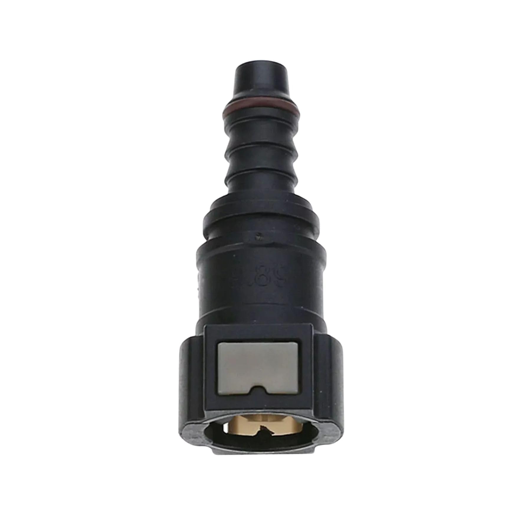 Pa Products Black 9.89 Id8 Straight Quick Release Fuel Line Hose Connector Universal